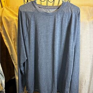 BCG Heathered Blue Long Sleeve Tee